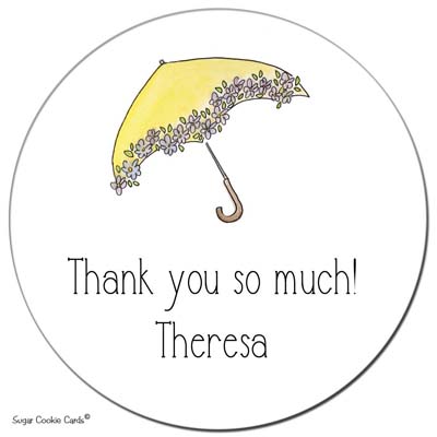 Sugar Cookie Gift Stickers - Rainy Day Sugar Cookie Gift Stickers - Rainy Day